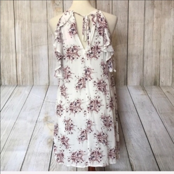 Floral print cold shoulder dress - Picture 6 of 7